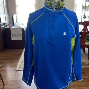 Champion athletic light weight zipped track jacket